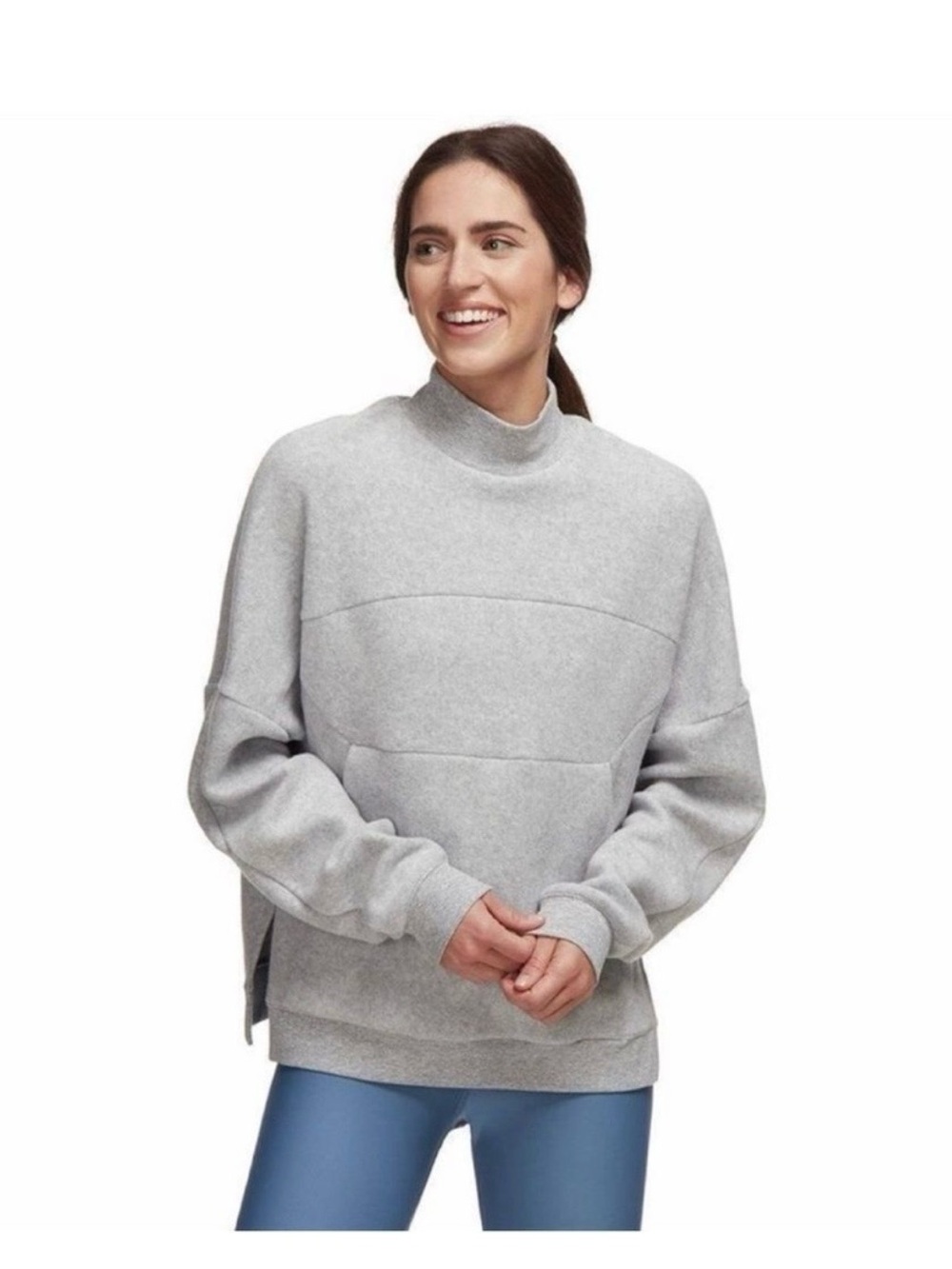 ALO Segment Pullover Gray crewneck sweatshirt